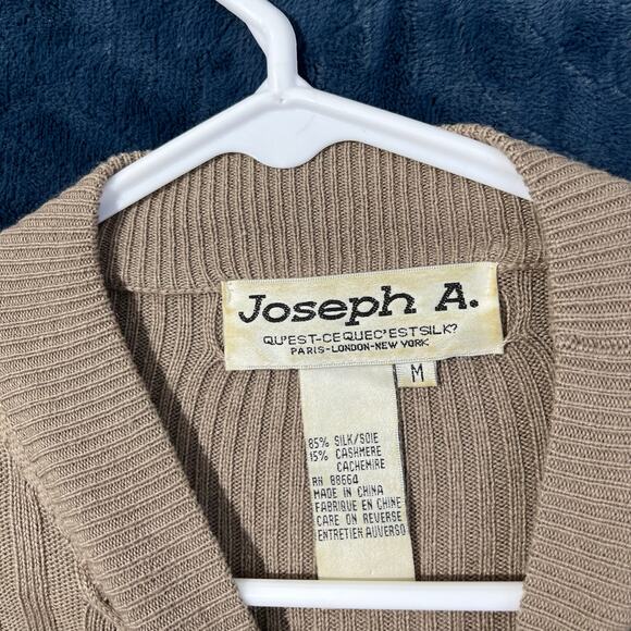 Vintage Joseph. A SILK CASHMERE Blend Knitted Brown Casual Sweater Womans Size M - Picture 2 of 6